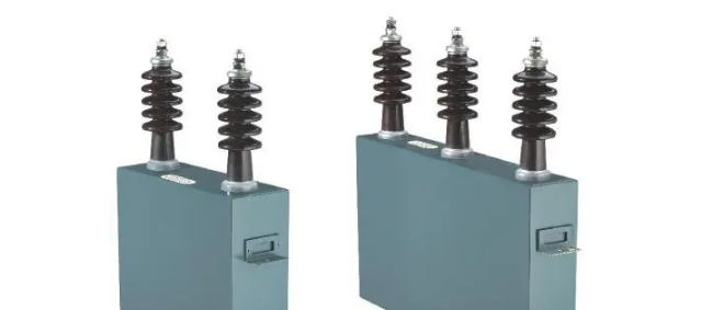 高压单台三相电容器外壳内部接线